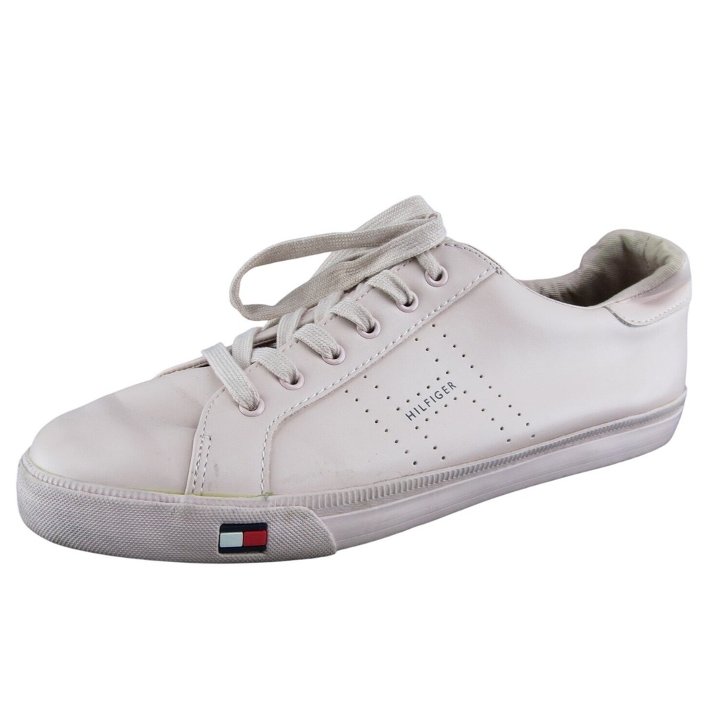 Tommy Hilfiger Luster Women Sneaker Shoes Pink Synthetic Lace Up Size 11 Medium